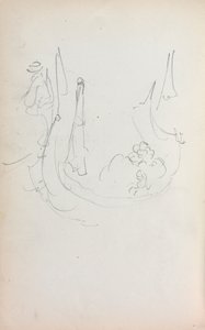 Italienisches Skizzenbuch: Gondel Seite 35, 1898-1899
