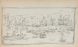 Italienisches Skizzenbuch: Hafen Seite 78, 1898-1899 von Maurice Brazil Prendergast