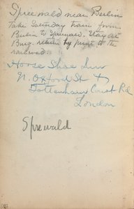Italienisches Skizzenbuch: Notizenseite 260 von Maurice Brazil Prendergast