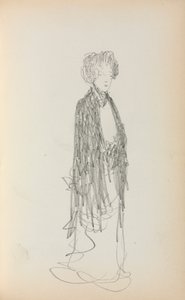 Italienisches Skizzenbuch: Stehende Frau Seite 213, 1898-1899 von Maurice Brazil Prendergast