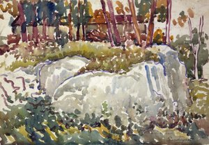 Felsen, Maine, ca. 1913-1915 von Maurice Brazil Prendergast