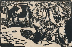 Marché En Auvergne - Aus Au Pied Des Puys, 1919 von Maurice Busset