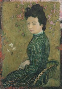 Eva Meurier im grünen Kleid, 1891