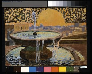 Brunnen In Der Villa Medici