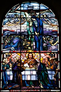 Maurice Denis Museum, Saint Germain en Laye, Frankreich, Saint Louis Kapelle (1919-1930) (Buntglas)