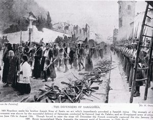 Die Verteidiger von Saragossa, Illustration aus 