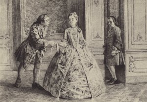 Illustration für Buch III von Les Confessions de Jean-Jacques Rousseau von Maurice Leloir