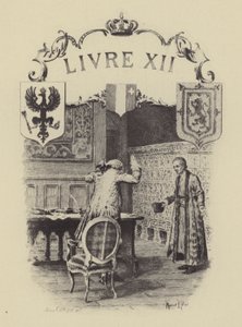 Illustration für Buch XII von Les Confessions de Jean-Jacques Rousseau von Maurice Leloir