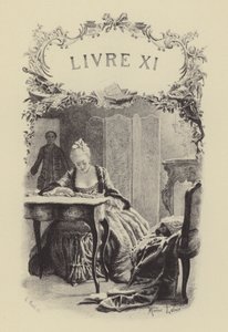 Illustration für Buch XI von Les Confessions de Jean-Jacques Rousseau von Maurice Leloir