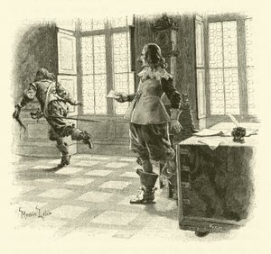 Illustration für Die drei Musketiere (Gravur) von Maurice Leloir