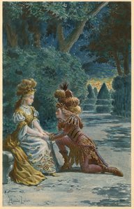 Die Freuden der verzauberten Insel (Illustration) von Maurice Leloir