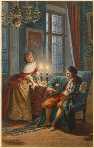 Molière und Madeleine Béjart (Illustration) von Maurice Leloir