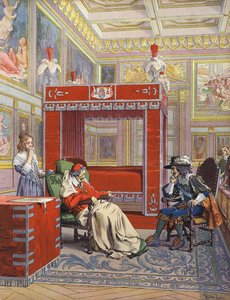 Der letzte Besuch von König Ludwig XIII. bei einem sterbenden Richelieu