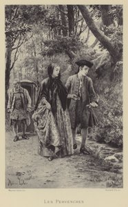 Die Immergrünen (Gravur) von Maurice Leloir