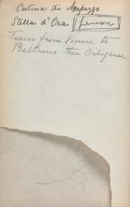 Italienisches Skizzenbuch: Notizen (Seite 3)