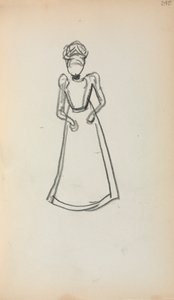Italienisches Skizzenbuch: Stehende Frau (Seite 240)