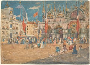 Piazza San Marco von Maurice Brazil Prendergast