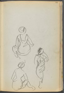 Skizzenbuch - The Granite Shore Hotel, Rockport, Seite 063: Badende von Maurice Prendergast
