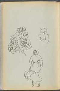 Skizzenbuch - The Granite Shore Hotel, Rockport, Seite 172: Figuren von Maurice Prendergast