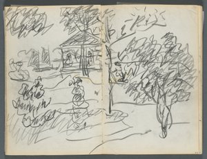 Skizzenbuch, Die Dells, Nr. 127, Seite 066 & 67: Landschaft