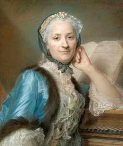 Porträt von Madame Anne-Jeanne Cassanéa de Mondonville, geborene Boucon (1708-1780) von Maurice Quentin de Latour