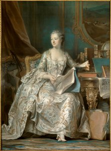 Porträt von Jeanne Antoinette Poisson, Marquise von Pompadour (bekannt als Madame de Pompadour)