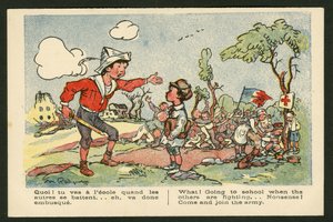 Postkarte, Satirisch in Farben