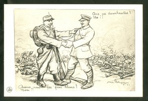 Postkarte, Satirique en N & B