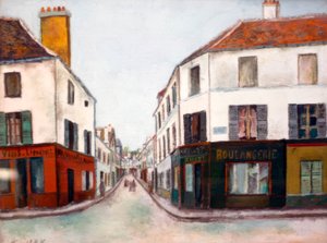 Straße in Pontoise von Maurice Utrillo