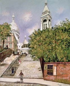 Die Treppen der Sacre-Coeur, Montmartre
