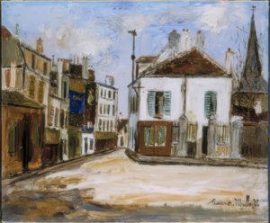 Vorstadtstraße von Maurice Utrillo
