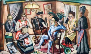 Vor dem Maskenball von Max Beckmann