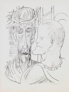 Christus und Pilatus, Tafel 15 aus dem Portfolio „Tag und Traum“