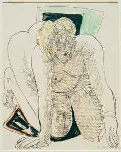 Kriechende Frau von Max Beckmann