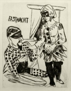 Fastnacht von Max Beckmann