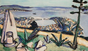 Monte Carlo (Südlicher Hafen) von Max Beckmann
