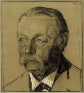 Porträt des Onkels Friedrich Beckmann, Halbprofil nach Links