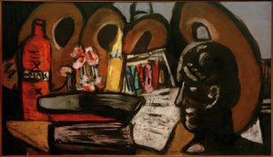 Stillleben mit Paletten von Max Beckmann