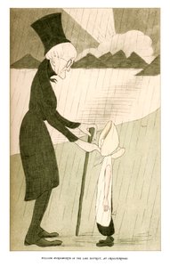 William Wordsworth im Lake District, bei Cross-Purposes, 1904 von Henry Maximilian Beerbohm