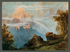 Bühnenbild für Akt III von Der Ring des Nibelungen - Das Rheingold von Richard Wagner von Max Bruckner