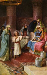 Hannah bringt Samuel zu Eli im Tempel