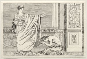Cupid und Psyche: Psyche und Juno von Max Klinger