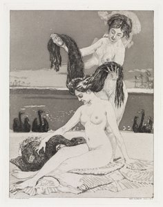 Die Schwäne (Zelt, Opus XIV, 1. Teil, Nr. 4) von Max Klinger