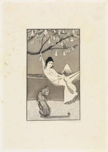Dolce Far Niente (Siesta II) (Radierte Skizzen, Opus I, Blatt 8) von Max Klinger