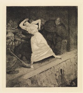 In die Gosse! (Ein Leben, Opus VIII, Blatt 10) von Max Klinger