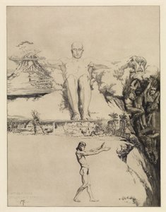 Integer vitae (Titelblatt) (Vom Tode, Zweiter Teil, Opus XI, Blatt 1) von Max Klinger