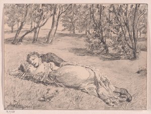 Paar im Gras – Umarmung in einer Landschaft