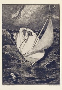 Rettung, Blatt 4 aus der Serie „Paraphrase über das Finden eines Handschuhs“ von Max Klinger