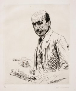 Selbstporträt mit Palette von Max Liebermann