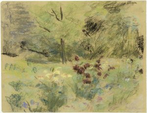 Blumen und Bäume von Max Liebermann